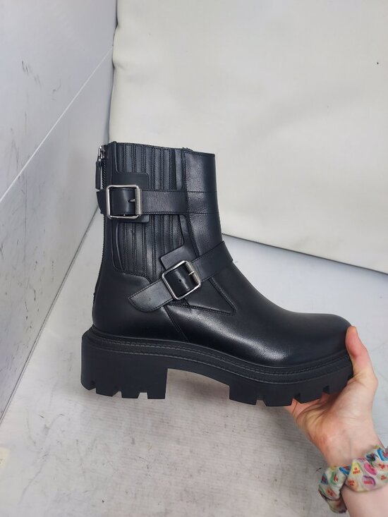 CHRISTIAN LOUBOUTIN Black MENS Oxybootie Buckle Leather Boot main image 5